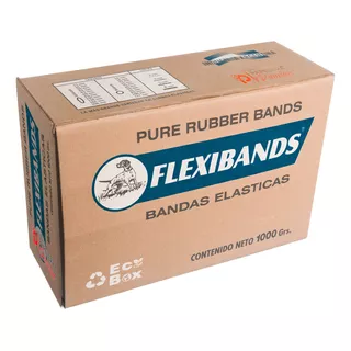 Banditas Elásticas Bandas Flexibands Caja 1kg Latex 40mm