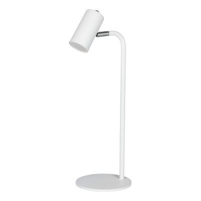 Lampara Escritorio 1 Luz Gu10 Movil Viena Apto Led Blanco