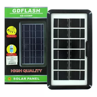 Panel Solar Cargador Usb Para Celulares Powerbank Bombillos