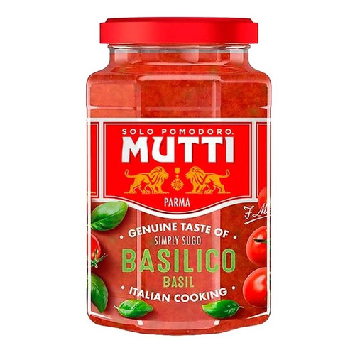 Mutti Sugo Basilico 400g (salsa Con Albahaca )