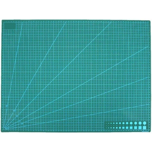 Base Tablero Tabla De Corte A1 Medidas 90x60 Cm Patchwork Color Verde oscuro