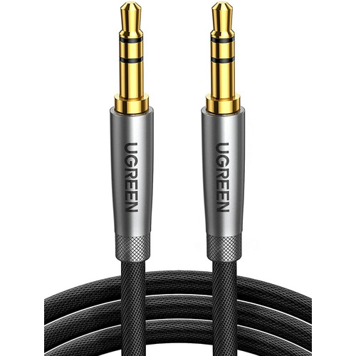 Cable Auxiliar De Audio UGREEN Estéreo Jack 3.5mm Macho A Macho Carcasa Metal Nylon Trenzado