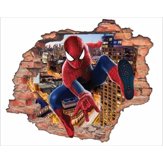 Adesivo Parede 3d Homem Aranha (1,00m X 0,80cm)