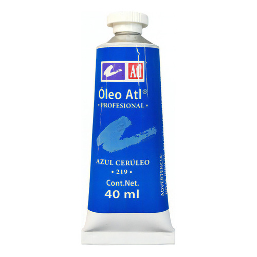 Oleo Atl T-14 Tubo De 40 Ml Color A Escoger Pintura Color del óleo 219 Azul Cerúleo