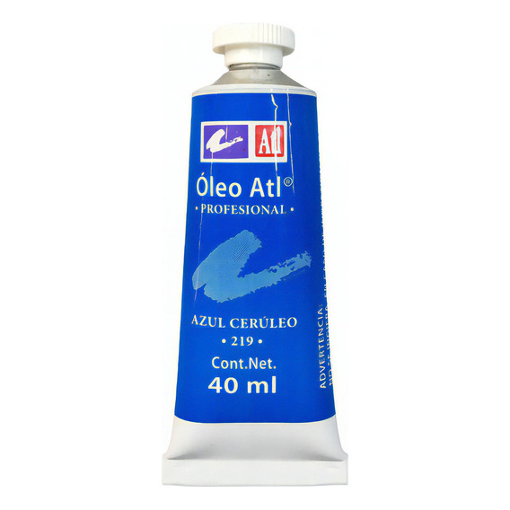 Oleo Atl T-14 Tubo De 40 Ml Color A Escoger Pintura Color del óleo 219 Azul Cerúleo