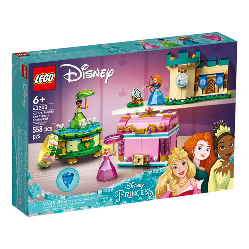 Kit Lego Disney Creaciones De Aurora Mérida Y Tiana 43203