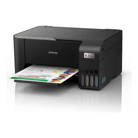 Impresora A Color Multifunción Epson Ecotank L3250 Con Wifi Color Negro