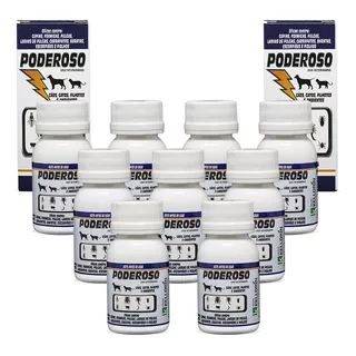 Poderoso Veterinário Inseticida 30ml Concentrado Kit 9 Un