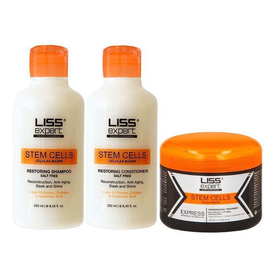 Kit Alisado Progresivo Liss Expert + Shampoo Sin Sal + Acond