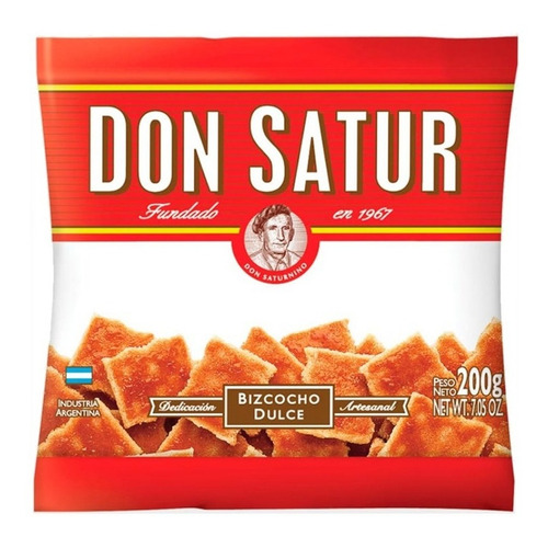 Don Satur Bizcochos Dulces 200g Pack X 30un La Golosineria 