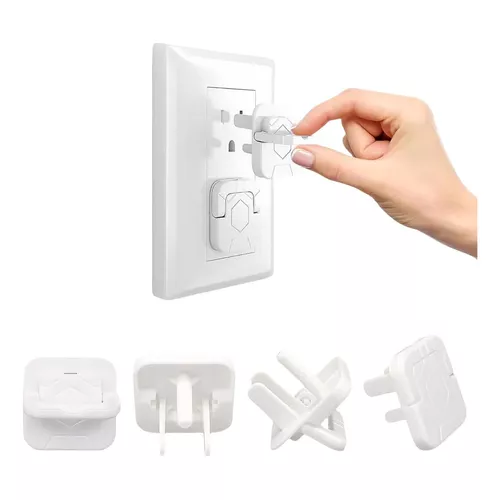 Cubiertas para enchufes (paquete de 36) Protector de enchufes eléctricos  transparentes a prueba de niños - Protector de enchufe de pared para niños