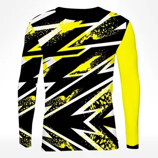 Playera Full Print Jersey Motocross Deporte Extremo Yellow 4