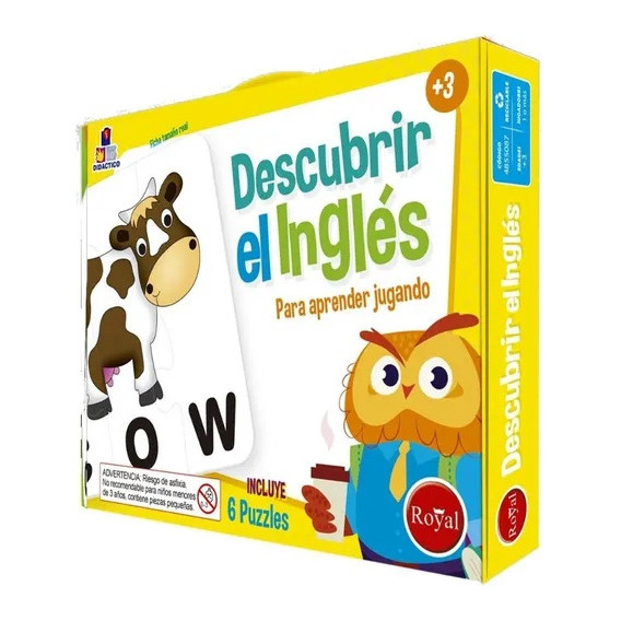 Juego De Mesa Puzzles Descubrir El Ingles - Royal