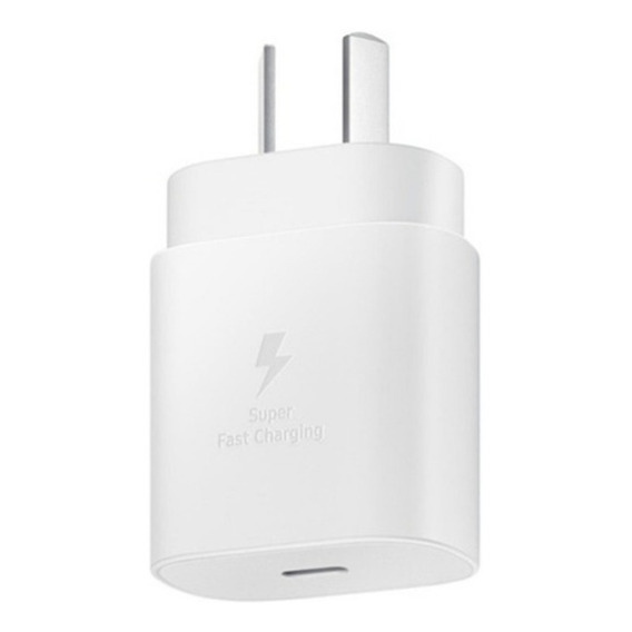 Cargador Adaptador Samsung 25w Sin cable (carga rapida) blanco