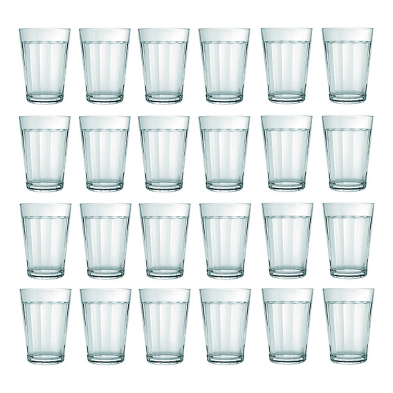 Vaso Agua 190 Ml Vidrio Americano Nadir Set X24