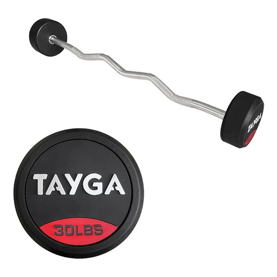 Barra Z Peso Integrado 30 Lbs, Gym Tayga Funcional Cross