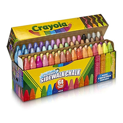 Crayola - Tiza Para Acera, Lavable, Al Aire Libre, Regalos