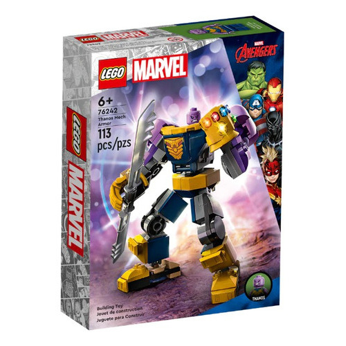 Lego 76242 Armadura Robotica De Thanos Cantidad De Piezas 113