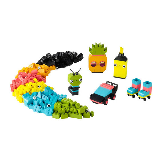 Lego Classic Diversión Creativa: Neón 11027 De 333 Piezas En Caja