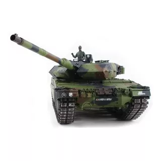 Tanque Rc Henglong Leopard 2a6 1/16 Humo Airsoft 6mm Sonido