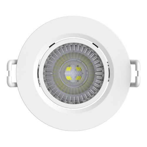 Spot Dicro Led 7w Embutir Redondo 220v Luz Dia/fria/blanca Color Blanco