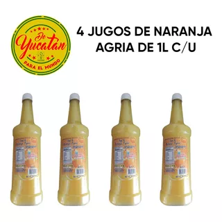 4 Jugos De Naranja Agria 1l Yucatán -  Cochinita, Marinados