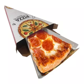 100- Embalagem Pedaço De Pizza Delivery + Base - Al-g105