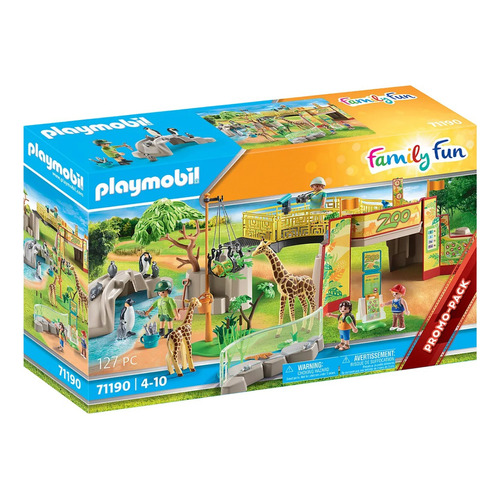 Figura Armable Playmobil Family Fun Zoo De Aventura 127 Pzas