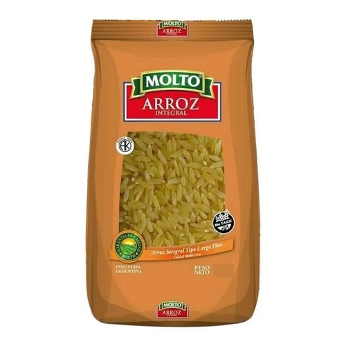 Arroz Integral Molto Largo Fino 500g Libre Gluten Sin Taac