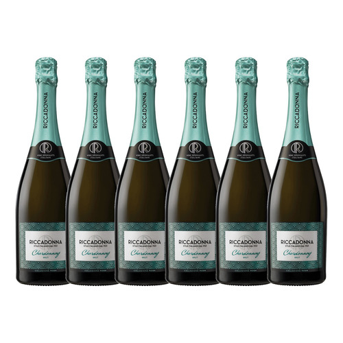 6x Espumante Italiano Riccadonna Chardonnay Brut 750 Ml