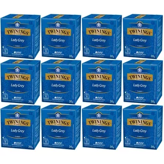 Chá Twinings Lady Grey Kit 12 Caixas 120 Sachês