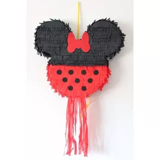 Piñata Cumpleaños Tematica Minnie Mouse