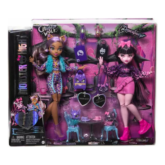 Monster High 2pack Draculaura Y Clawdeen Wolf Faboolous Pets