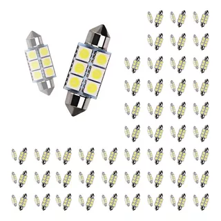 50 Par Torpedo 6 Led 12v 5w Lampada Luz De Teto 36