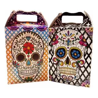 Día De Muertos Bolos Dulce O Truco Cajas Dulceras 100 Pz