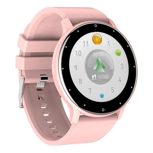 Smartwatch Lige BW0223 1.28" caja 45mm  pink, malla  pink de  silicona