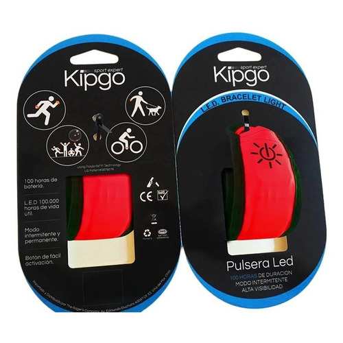 Pulsera Led Running Y Ciclismo Color Rojo