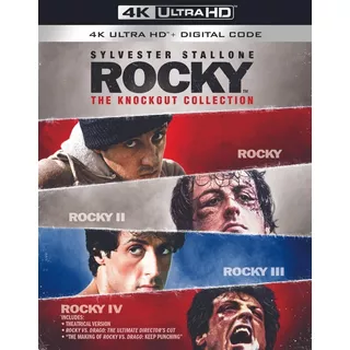Blu Ray Rocky 4k Ultra Hd The Knockout Collection Quadrilogy