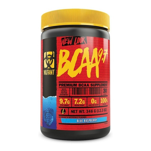 Mutant Bcaa Energy 9.7 360gr 30 Servicios Los Sabores Sabor Blue Raspberry