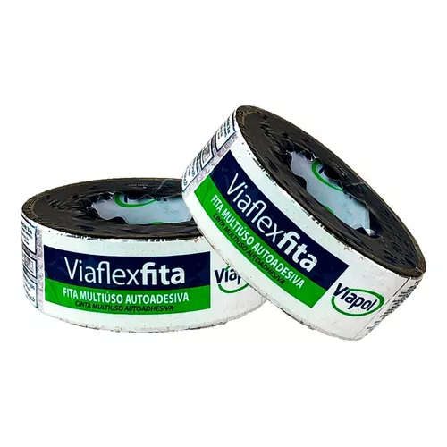 SYPEC S.A - Viaflex Fita es una cinta impermeable autoadhesiva compuesta de  una camada de adhesivo asfáltico, recubierta con una lámina de aluminio  flexible y protegida por una película plástica. Material de
