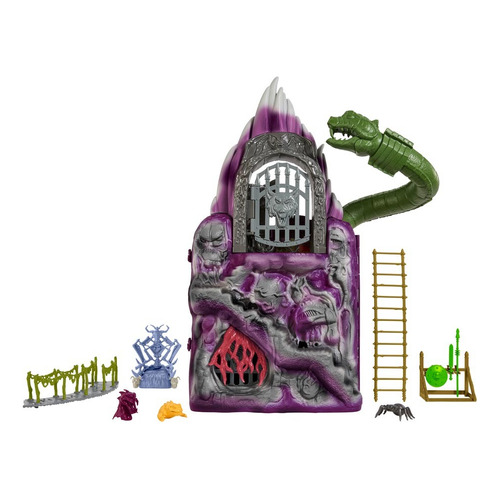 Masters Of The Universe Origins Snake Mountain Playset Hpg41 Color Violeta oscuro