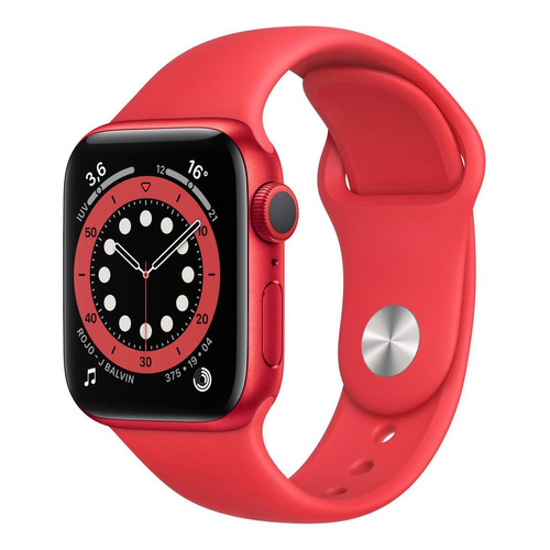 Apple Watch  Series 6 (GPS) - Caja de aluminio rojo de 40 mm - Correa deportiva rojo