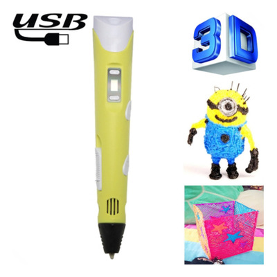 Caneta 3d Impressora Profissional Infantil + Refil +cabo Usb