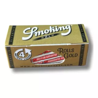 Seda Smoking Gold Rolls Em Rolo Luxo - 04 Metros