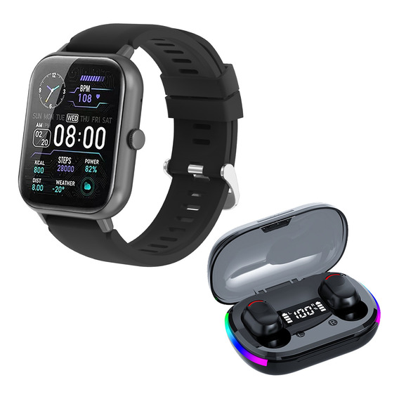 Smartwatch 2.01'' Reloj Inteligente Bluetooth Con Audífonos