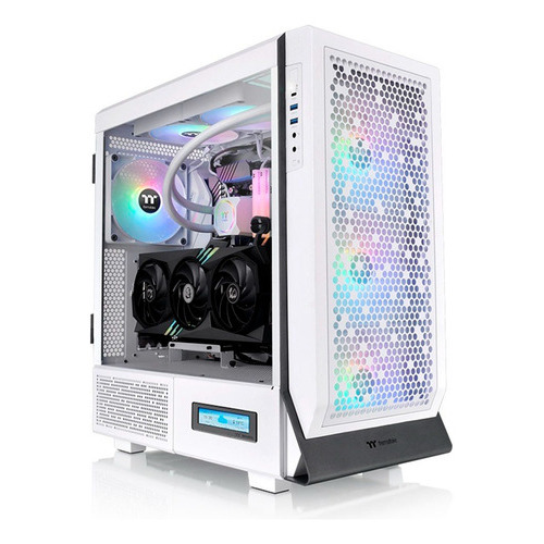 Armario Argb para jugadores Thermaltake Ceres 500 Snow Edition, color blanco