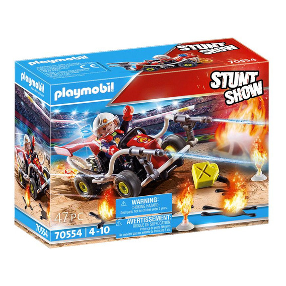 Playmobil Stunt Show Kart Bombero 47 Piezas Super Oferta