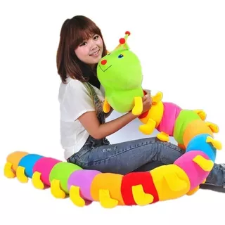 Peluche Almohada Gusano Colorido 170 Cm Oferta Limitada