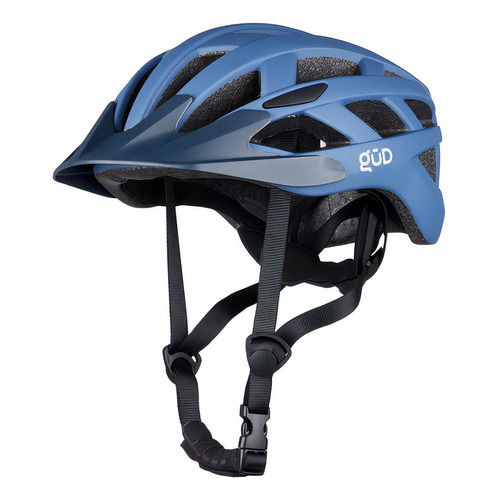 Casco Bicicleta Mtb Gud Sierra Ciclismo Regulable Con Luz Color Azul mate Talle L