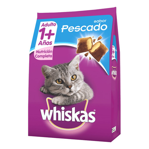 Alimento Whiskas 1+ Whiskas Gatos  para gato adulto sabor pescado en bolsa de 500 g